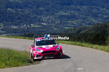 06/09/2024 - 08 RUMEAU Sarah, AMBLARD Julie, Ford Fiesta MKII Rally2, Sarrazin Motorsport Iron Lynx, action during the Rallye Mont-Blanc Morzine 2024, 6th round of the Championnat de France des Rallyes 2024, from September 6 to 9 in Morzine, France - AUTO - RALLYE MONT-BLANC MORZINE 2024 - RALLY - MOTORI