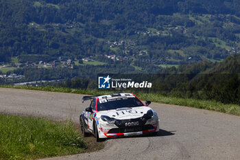 06/09/2024 - 14 ROBERT Cedric, DUVAL Matthieu, Alpine A110 RGT, Bonneton HDG - 2C, action during the Rallye Mont-Blanc Morzine 2024, 6th round of the Championnat de France des Rallyes 2024, from September 6 to 9 in Morzine, France - AUTO - RALLYE MONT-BLANC MORZINE 2024 - RALLY - MOTORI