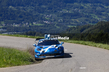 06/09/2024 - 15 ASTIER Raphael, GIRAUDET Denis, Alpine A110 GT+, CHL Sport Auto, action during the Rallye Mont-Blanc Morzine 2024, 6th round of the Championnat de France des Rallyes 2024, from September 6 to 9 in Morzine, France - AUTO - RALLYE MONT-BLANC MORZINE 2024 - RALLY - MOTORI