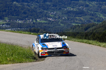 06/09/2024 - 18 BOCHATAY Kevin, GIRALDO Méryl, Volkswagen Polo Rally2, action during the Rallye Mont-Blanc Morzine 2024, 6th round of the Championnat de France des Rallyes 2024, from September 6 to 9 in Morzine, France - AUTO - RALLYE MONT-BLANC MORZINE 2024 - RALLY - MOTORI