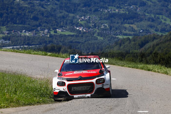 06/09/2024 - 20 HIRSCHI Jonathan, TENDILLE Mélanie, Citroën C3 Rally2, PH Sport By Minerva Academy GT2i, action during the Rallye Mont-Blanc Morzine 2024, 6th round of the Championnat de France des Rallyes 2024, from September 6 to 9 in Morzine, France - AUTO - RALLYE MONT-BLANC MORZINE 2024 - RALLY - MOTORI