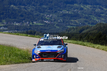 06/09/2024 - 21 CONSTANT Louis, DELORME Pierre, Hyundai i20N Rally2, CHL Sport Auto , action during the Rallye Mont-Blanc Morzine 2024, 6th round of the Championnat de France des Rallyes 2024, from September 6 to 9 in Morzine, France - AUTO - RALLYE MONT-BLANC MORZINE 2024 - RALLY - MOTORI