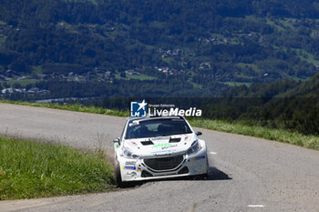 06/09/2024 - 35 SCHEIDEGGER Jonathan, SANTONOCITO Luc, Peugeot 208 T16 R5, action during the Rallye Mont-Blanc Morzine 2024, 6th round of the Championnat de France des Rallyes 2024, from September 6 to 9 in Morzine, France - AUTO - RALLYE MONT-BLANC MORZINE 2024 - RALLY - MOTORI