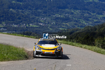 06/09/2024 - 38 COSSON Anthony, MILLET Kevin, Porsche 911 GT+, action during the Rallye Mont-Blanc Morzine 2024, 6th round of the Championnat de France des Rallyes 2024, from September 6 to 9 in Morzine, France - AUTO - RALLYE MONT-BLANC MORZINE 2024 - RALLY - MOTORI