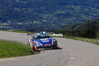 06/09/2024 - 39 JEAN-JOSEPH Simon, ROCHE Yannick, Porsche 991 GT3 Cup GT+, action during the Rallye Mont-Blanc Morzine 2024, 6th round of the Championnat de France des Rallyes 2024, from September 6 to 9 in Morzine, France - AUTO - RALLYE MONT-BLANC MORZINE 2024 - RALLY - MOTORI