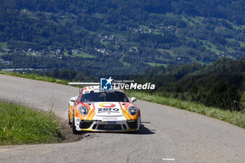 06/09/2024 - 40 LAGRUE Gwen, VILMOT Maxime, Porsche 911 GT3 Cup GT+, Team 2B Autosport, action during the Rallye Mont-Blanc Morzine 2024, 6th round of the Championnat de France des Rallyes 2024, from September 6 to 9 in Morzine, France - AUTO - RALLYE MONT-BLANC MORZINE 2024 - RALLY - MOTORI