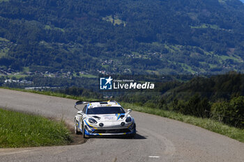 06/09/2024 - 42 BECT Fabrice, MICHAL Arnaud, Alpine A110 GT+, Team FJ, action during the Rallye Mont-Blanc Morzine 2024, 6th round of the Championnat de France des Rallyes 2024, from September 6 to 9 in Morzine, France - AUTO - RALLYE MONT-BLANC MORZINE 2024 - RALLY - MOTORI