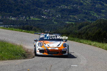 06/09/2024 - 43 FAVRAT Pascal, BELHACENE Matthieu, Porsche 991 GT3 Cup GT+, action during the Rallye Mont-Blanc Morzine 2024, 6th round of the Championnat de France des Rallyes 2024, from September 6 to 9 in Morzine, France - AUTO - RALLYE MONT-BLANC MORZINE 2024 - RALLY - MOTORI