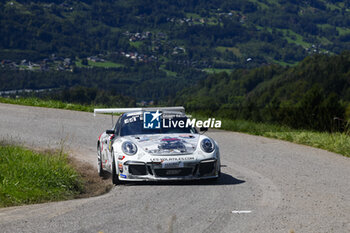 06/09/2024 - 44 BONNEFOND Patrice, BLONDEAU TOINY Romain, Porsche 911 GT3 Cup GT+, action during the Rallye Mont-Blanc Morzine 2024, 6th round of the Championnat de France des Rallyes 2024, from September 6 to 9 in Morzine, France - AUTO - RALLYE MONT-BLANC MORZINE 2024 - RALLY - MOTORI