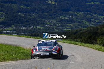 06/09/2024 - 45 ODDOUX Medhi, GIROUX Julien, Porsche 991 GT3 GT+, action during the Rallye Mont-Blanc Morzine 2024, 6th round of the Championnat de France des Rallyes 2024, from September 6 to 9 in Morzine, France - AUTO - RALLYE MONT-BLANC MORZINE 2024 - RALLY - MOTORI