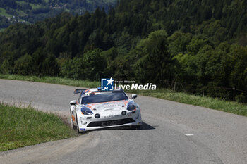 06/09/2024 - 53 CLAIRAY Yann, DE TURCKHEIM Gilles, Alpine A110 RGT, action during the Rallye Mont-Blanc Morzine 2024, 6th round of the Championnat de France des Rallyes 2024, from September 6 to 9 in Morzine, France - AUTO - RALLYE MONT-BLANC MORZINE 2024 - RALLY - MOTORI