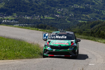 06/09/2024 - 59 STIRLING Benjamin, STIRLING Florence, Renault Clio Rally3, Renault Sport, action during the Rallye Mont-Blanc Morzine 2024, 6th round of the Championnat de France des Rallyes 2024, from September 6 to 9 in Morzine, France - AUTO - RALLYE MONT-BLANC MORZINE 2024 - RALLY - MOTORI