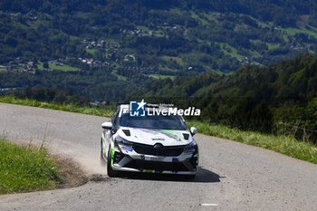 06/09/2024 - 61 GOUTTEBROZE Damien, COLLE Aurélien, Renault Clio Rally3, action during the Rallye Mont-Blanc Morzine 2024, 6th round of the Championnat de France des Rallyes 2024, from September 6 to 9 in Morzine, France - AUTO - RALLYE MONT-BLANC MORZINE 2024 - RALLY - MOTORI