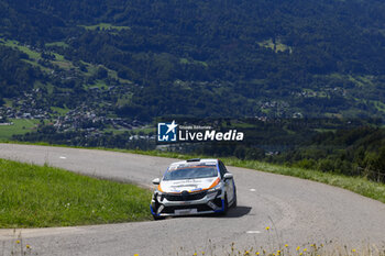 06/09/2024 - 68 DESLAURIERS SABLONNIERE Julien, BRUNEL Amandine, Renault Clio Rally5, action during the Rallye Mont-Blanc Morzine 2024, 6th round of the Championnat de France des Rallyes 2024, from September 6 to 9 in Morzine, France - AUTO - RALLYE MONT-BLANC MORZINE 2024 - RALLY - MOTORI