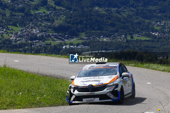 06/09/2024 - 68 DESLAURIERS SABLONNIERE Julien, BRUNEL Amandine, Renault Clio Rally5, action during the Rallye Mont-Blanc Morzine 2024, 6th round of the Championnat de France des Rallyes 2024, from September 6 to 9 in Morzine, France - AUTO - RALLYE MONT-BLANC MORZINE 2024 - RALLY - MOTORI