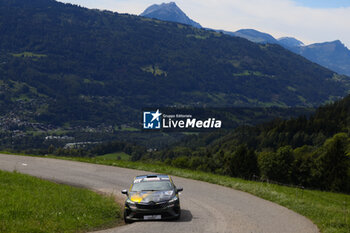 06/09/2024 - 74 VAUCLARE Tom, VAUCLARE Frédéric, Renault Clio Rally5, action during the Rallye Mont-Blanc Morzine 2024, 6th round of the Championnat de France des Rallyes 2024, from September 6 to 9 in Morzine, France - AUTO - RALLYE MONT-BLANC MORZINE 2024 - RALLY - MOTORI