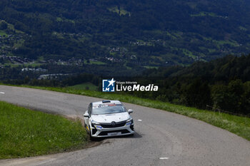 06/09/2024 - 81 DUC Kevin, CHAMIOT MAITRAL Severine, Renault Clio Rally5, action during the Rallye Mont-Blanc Morzine 2024, 6th round of the Championnat de France des Rallyes 2024, from September 6 to 9 in Morzine, France - AUTO - RALLYE MONT-BLANC MORZINE 2024 - RALLY - MOTORI