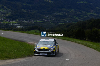 06/09/2024 - 82 GIRAUD Franck, GUILLAUME Sylvain, Renault Clio Rally5, action during the Rallye Mont-Blanc Morzine 2024, 6th round of the Championnat de France des Rallyes 2024, from September 6 to 9 in Morzine, France - AUTO - RALLYE MONT-BLANC MORZINE 2024 - RALLY - MOTORI