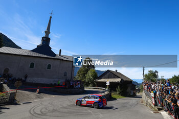 06/09/2024 - 01 CAMILLI Eric, DE LA HAYE Thibault, Hyundai i20N Rally2, Bonneton HDG - 2C, action during the Rallye Mont-Blanc Morzine 2024, 6th round of the Championnat de France des Rallyes 2024, from September 6 to 9 in Morzine, France - AUTO - RALLYE MONT-BLANC MORZINE 2024 - RALLY - MOTORI