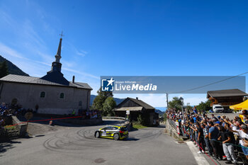 06/09/2024 - 04 FRANCESCHI Jean Baptiste, ESCARTEFIGUE Jules, Ford Fiesta MKII Rally2, Sarrazin Motorsport Iron Lynx, action during the Rallye Mont-Blanc Morzine 2024, 6th round of the Championnat de France des Rallyes 2024, from September 6 to 9 in Morzine, France - AUTO - RALLYE MONT-BLANC MORZINE 2024 - RALLY - MOTORI