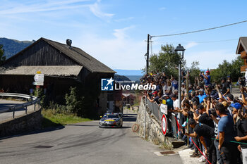 06/09/2024 - 06 LOEB Sebastien, GODEY Laurène, Alpine A110 GT+, action during the Rallye Mont-Blanc Morzine 2024, 6th round of the Championnat de France des Rallyes 2024, from September 6 to 9 in Morzine, France - AUTO - RALLYE MONT-BLANC MORZINE 2024 - RALLY - MOTORI