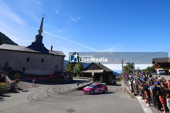 06/09/2024 - 08 RUMEAU Sarah, AMBLARD Julie, Ford Fiesta MKII Rally2, Sarrazin Motorsport Iron Lynx, action during the Rallye Mont-Blanc Morzine 2024, 6th round of the Championnat de France des Rallyes 2024, from September 6 to 9 in Morzine, France - AUTO - RALLYE MONT-BLANC MORZINE 2024 - RALLY - MOTORI