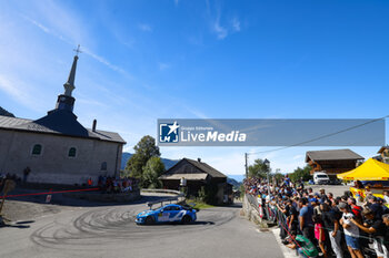 06/09/2024 - 15 ASTIER Raphael, GIRAUDET Denis, Alpine A110 GT+, CHL Sport Auto, action during the Rallye Mont-Blanc Morzine 2024, 6th round of the Championnat de France des Rallyes 2024, from September 6 to 9 in Morzine, France - AUTO - RALLYE MONT-BLANC MORZINE 2024 - RALLY - MOTORI