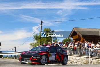 06/09/2024 - 27 MOSCA Adrien, GORGUILO Anthony, Skoda Fabia Evo Rally2, Bonneton HDG - 2C, action during the Rallye Mont-Blanc Morzine 2024, 6th round of the Championnat de France des Rallyes 2024, from September 6 to 9 in Morzine, France - AUTO - RALLYE MONT-BLANC MORZINE 2024 - RALLY - MOTORI