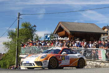 06/09/2024 - 40 LAGRUE Gwen, VILMOT Maxime, Porsche 911 GT3 Cup GT+, Team 2B Autosport, action during the Rallye Mont-Blanc Morzine 2024, 6th round of the Championnat de France des Rallyes 2024, from September 6 to 9 in Morzine, France - AUTO - RALLYE MONT-BLANC MORZINE 2024 - RALLY - MOTORI