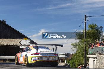 06/09/2024 - 40 LAGRUE Gwen, VILMOT Maxime, Porsche 911 GT3 Cup GT+, Team 2B Autosport, action during the Rallye Mont-Blanc Morzine 2024, 6th round of the Championnat de France des Rallyes 2024, from September 6 to 9 in Morzine, France - AUTO - RALLYE MONT-BLANC MORZINE 2024 - RALLY - MOTORI