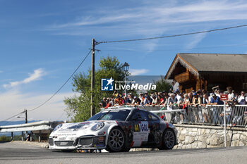 06/09/2024 - 44 BONNEFOND Patrice, BLONDEAU TOINY Romain, Porsche 911 GT3 Cup GT+, action during the Rallye Mont-Blanc Morzine 2024, 6th round of the Championnat de France des Rallyes 2024, from September 6 to 9 in Morzine, France - AUTO - RALLYE MONT-BLANC MORZINE 2024 - RALLY - MOTORI