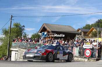 06/09/2024 - 45 ODDOUX Medhi, GIROUX Julien, Porsche 991 GT3 GT+, action during the Rallye Mont-Blanc Morzine 2024, 6th round of the Championnat de France des Rallyes 2024, from September 6 to 9 in Morzine, France - AUTO - RALLYE MONT-BLANC MORZINE 2024 - RALLY - MOTORI