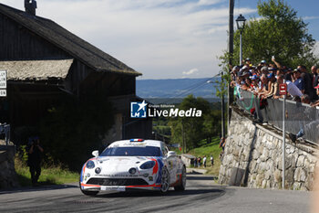 06/09/2024 - 50 ROCHE Pierre, ROCHE Martine, Alpine A110 RGT, Team FJ, action during the Rallye Mont-Blanc Morzine 2024, 6th round of the Championnat de France des Rallyes 2024, from September 6 to 9 in Morzine, France - AUTO - RALLYE MONT-BLANC MORZINE 2024 - RALLY - MOTORI