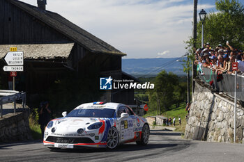 06/09/2024 - 50 ROCHE Pierre, ROCHE Martine, Alpine A110 RGT, Team FJ, action during the Rallye Mont-Blanc Morzine 2024, 6th round of the Championnat de France des Rallyes 2024, from September 6 to 9 in Morzine, France - AUTO - RALLYE MONT-BLANC MORZINE 2024 - RALLY - MOTORI