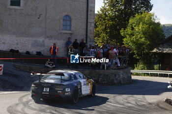 06/09/2024 - 51 FONTALBA Gregory, HERMET Stephan, Alpine A110 RGT, V.I.P - Enjolras Race, action during the Rallye Mont-Blanc Morzine 2024, 6th round of the Championnat de France des Rallyes 2024, from September 6 to 9 in Morzine, France - AUTO - RALLYE MONT-BLANC MORZINE 2024 - RALLY - MOTORI