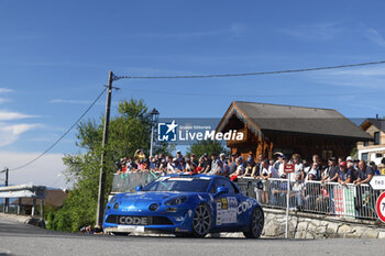 06/09/2024 - 55 CRETIEN Jeremy, ROUCHOUZE Xavier, Alpine A110 RGT, action during the Rallye Mont-Blanc Morzine 2024, 6th round of the Championnat de France des Rallyes 2024, from September 6 to 9 in Morzine, France - AUTO - RALLYE MONT-BLANC MORZINE 2024 - RALLY - MOTORI