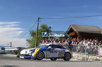 06/09/2024 - 57 PERRIAT Frédéric, POTTIER Margot, Alpine A110 RGT, Team FJ, action during the Rallye Mont-Blanc Morzine 2024, 6th round of the Championnat de France des Rallyes 2024, from September 6 to 9 in Morzine, France - AUTO - RALLYE MONT-BLANC MORZINE 2024 - RALLY - MOTORI