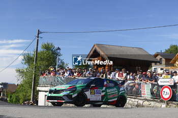 06/09/2024 - 59 STIRLING Benjamin, STIRLING Florence, Renault Clio Rally3, Renault Sport, action during the Rallye Mont-Blanc Morzine 2024, 6th round of the Championnat de France des Rallyes 2024, from September 6 to 9 in Morzine, France - AUTO - RALLYE MONT-BLANC MORZINE 2024 - RALLY - MOTORI