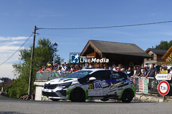 06/09/2024 - 61 GOUTTEBROZE Damien, COLLE Aurélien, Renault Clio Rally3, action during the Rallye Mont-Blanc Morzine 2024, 6th round of the Championnat de France des Rallyes 2024, from September 6 to 9 in Morzine, France - AUTO - RALLYE MONT-BLANC MORZINE 2024 - RALLY - MOTORI