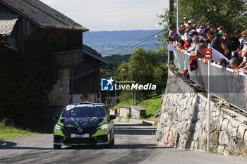 06/09/2024 - 62 BATTAGLIA Thomas, DELLA PINA Marc, Renault Clio Rally3, action during the Rallye Mont-Blanc Morzine 2024, 6th round of the Championnat de France des Rallyes 2024, from September 6 to 9 in Morzine, France - AUTO - RALLYE MONT-BLANC MORZINE 2024 - RALLY - MOTORI