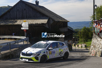 06/09/2024 - 69 JANNY Jerome, BEAUDOUIN Aurelien, Renault Clio Rally5, action during the Rallye Mont-Blanc Morzine 2024, 6th round of the Championnat de France des Rallyes 2024, from September 6 to 9 in Morzine, France - AUTO - RALLYE MONT-BLANC MORZINE 2024 - RALLY - MOTORI