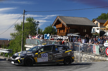 06/09/2024 - 71 BARNOUIN Benjamin, GAREL Romain, Renault Clio Rally5, action during the Rallye Mont-Blanc Morzine 2024, 6th round of the Championnat de France des Rallyes 2024, from September 6 to 9 in Morzine, France - AUTO - RALLYE MONT-BLANC MORZINE 2024 - RALLY - MOTORI