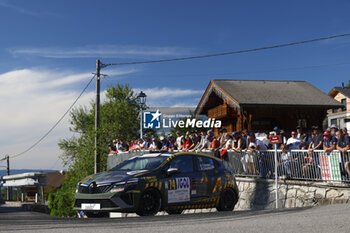 06/09/2024 - 74 VAUCLARE Tom, VAUCLARE Frédéric, Renault Clio Rally5, action during the Rallye Mont-Blanc Morzine 2024, 6th round of the Championnat de France des Rallyes 2024, from September 6 to 9 in Morzine, France - AUTO - RALLYE MONT-BLANC MORZINE 2024 - RALLY - MOTORI