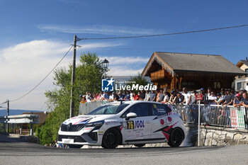 06/09/2024 - 76 FOSTIER Romain, ABCHICHE Ophélie, Renault Clio Rally5, action during the Rallye Mont-Blanc Morzine 2024, 6th round of the Championnat de France des Rallyes 2024, from September 6 to 9 in Morzine, France - AUTO - RALLYE MONT-BLANC MORZINE 2024 - RALLY - MOTORI