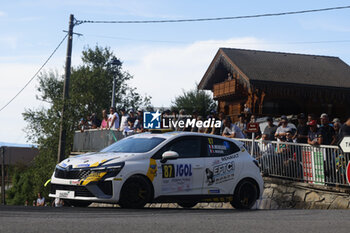 06/09/2024 - 87 MERCIER Robin, MERCIER Laurent, Renault Clio Rally5, action during the Rallye Mont-Blanc Morzine 2024, 6th round of the Championnat de France des Rallyes 2024, from September 6 to 9 in Morzine, France - AUTO - RALLYE MONT-BLANC MORZINE 2024 - RALLY - MOTORI