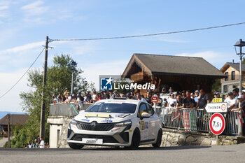 06/09/2024 - 93 BOURRAT Jacques, BOURRAT Jean, Renault Clio Rally5, action during the Rallye Mont-Blanc Morzine 2024, 6th round of the Championnat de France des Rallyes 2024, from September 6 to 9 in Morzine, France - AUTO - RALLYE MONT-BLANC MORZINE 2024 - RALLY - MOTORI