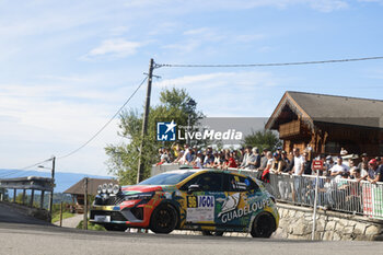 06/09/2024 - 96 MAVOUNZY Enzo, GAVOYE Romain, Renault Clio Rally5, action during the Rallye Mont-Blanc Morzine 2024, 6th round of the Championnat de France des Rallyes 2024, from September 6 to 9 in Morzine, France - AUTO - RALLYE MONT-BLANC MORZINE 2024 - RALLY - MOTORI