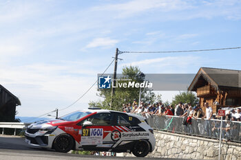 06/09/2024 - 97 HERAIL Benjamin, BONNEMORT Emma, Renault Clio Rally5, action during the Rallye Mont-Blanc Morzine 2024, 6th round of the Championnat de France des Rallyes 2024, from September 6 to 9 in Morzine, France - AUTO - RALLYE MONT-BLANC MORZINE 2024 - RALLY - MOTORI