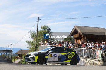 06/09/2024 - 98 VOILLAUME Baptiste, MULOT Jean-Marc, Renault Clio Rally5, action during the Rallye Mont-Blanc Morzine 2024, 6th round of the Championnat de France des Rallyes 2024, from September 6 to 9 in Morzine, France - AUTO - RALLYE MONT-BLANC MORZINE 2024 - RALLY - MOTORI