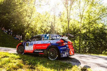 06/09/2024 - 01 CAMILLI Eric, DE LA HAYE Thibault, Hyundai i20N Rally2, Bonneton HDG - 2C, action during the Rallye Mont-Blanc Morzine 2024, 6th round of the Championnat de France des Rallyes 2024, from September 6 to 9 in Morzine, France - AUTO - RALLYE MONT-BLANC MORZINE 2024 - RALLY - MOTORI